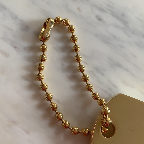 Dior gold & crystal “Sparkling” dog tag - Picture 5 of 15